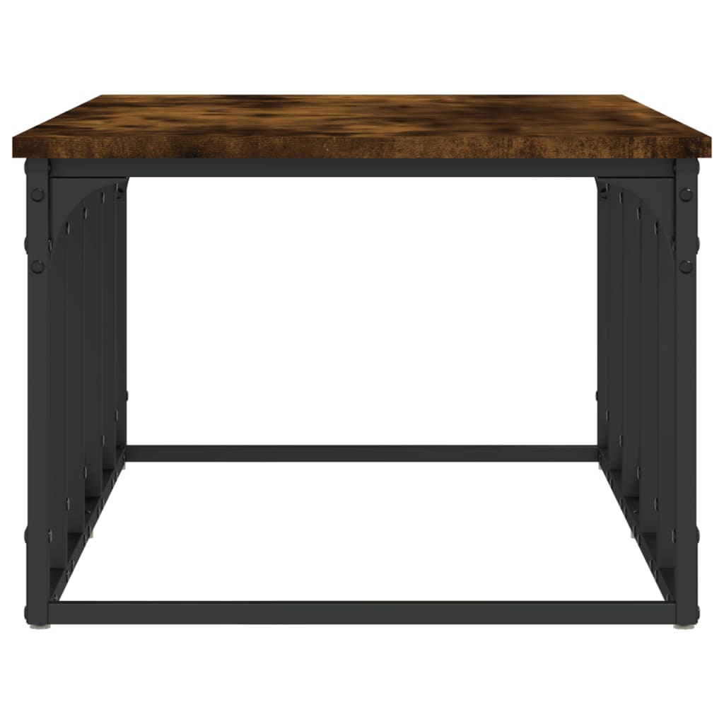 Table basse chêne fumé 100x50x35,5 cm bois d’ingénierie - Tables basses