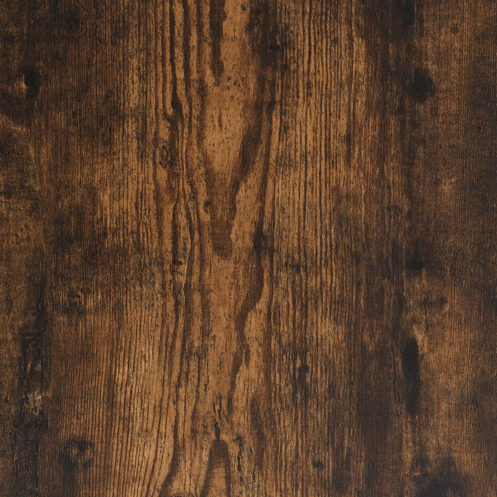 Table basse chêne fumé 100x50x35 cm bois d’ingénierie et métal - Tables basses
