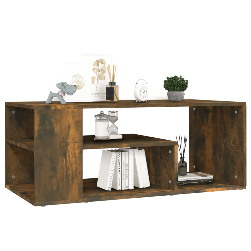Table basse Chêne fumé 100x50x40 cm Bois d’ingénierie - Tables basses