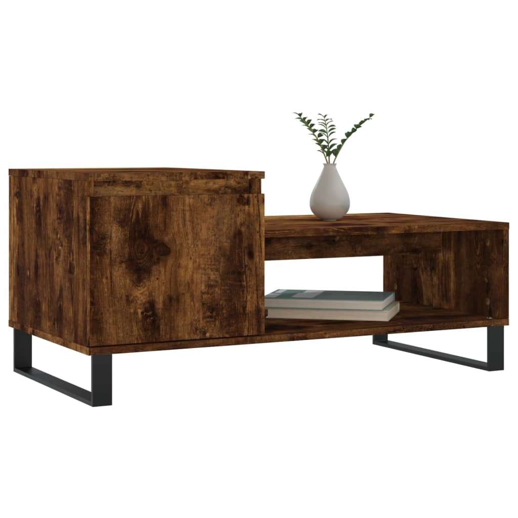 Table basse Chêne fumé 100x50x45 cm Bois d’ingénierie - Tables basses