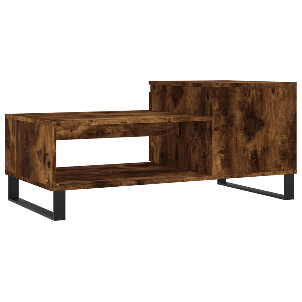 Table basse Chêne fumé 100x50x45 cm Bois d’ingénierie - Tables basses