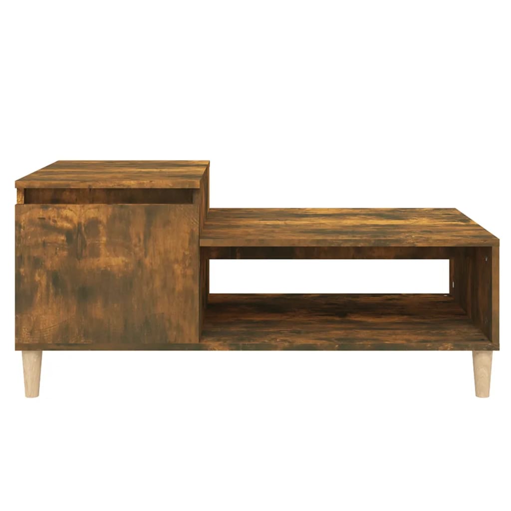 Table basse Chêne fumé 100x50x45 cm Bois d’ingénierie - Tables basses