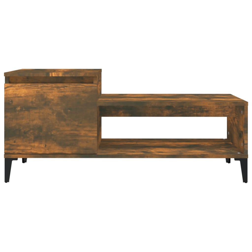 Table basse Chêne fumé 100x50x45 cm Bois d’ingénierie - Tables basses