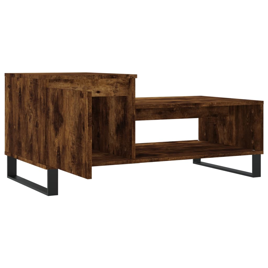 Table basse Chêne fumé 100x50x45 cm Bois d’ingénierie - Tables basses