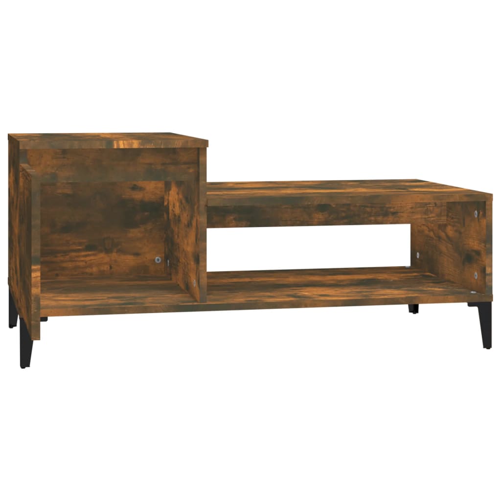Table basse Chêne fumé 100x50x45 cm Bois d’ingénierie - Tables basses