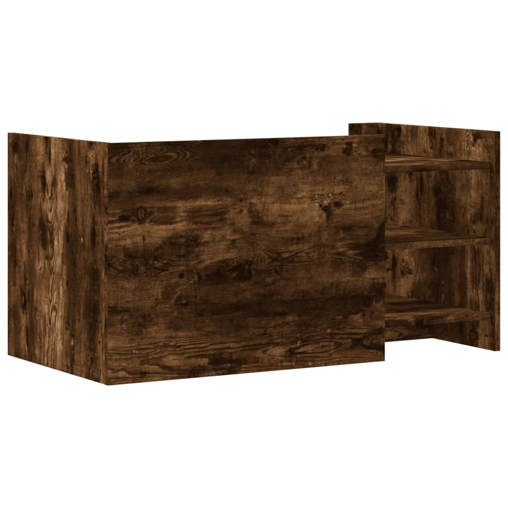 Table basse chêne fumé 100x50x50 cm bois d’ingénierie - Tables basses