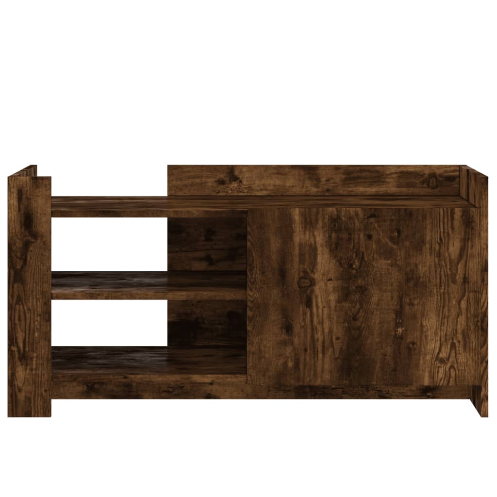 Table basse chêne fumé 100x50x50 cm bois d’ingénierie - Tables basses