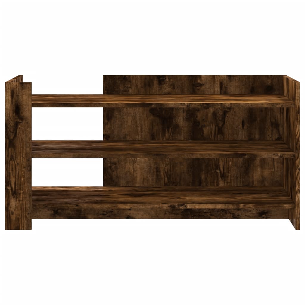 Table basse chêne fumé 100x50x50 cm bois d’ingénierie - Tables basses