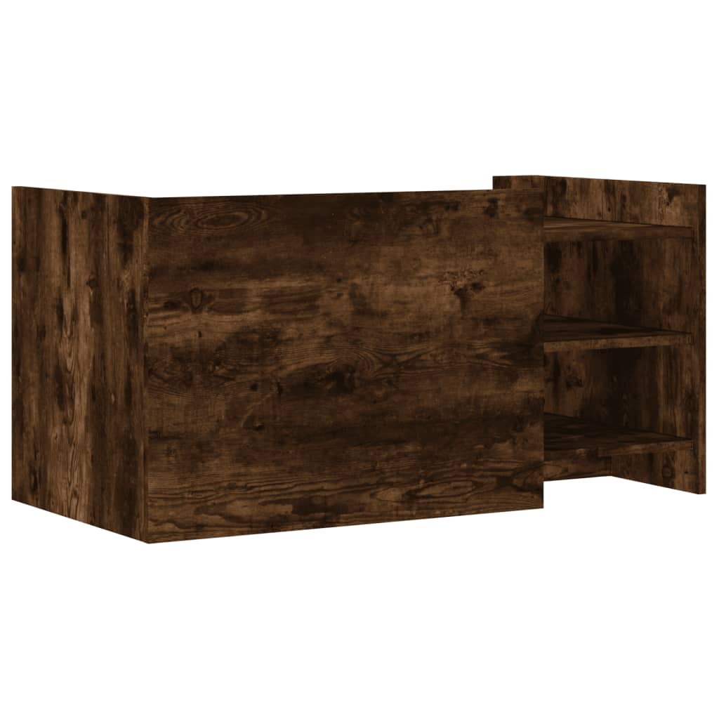 Table basse chêne fumé 100x50x50 cm bois d’ingénierie - Tables basses