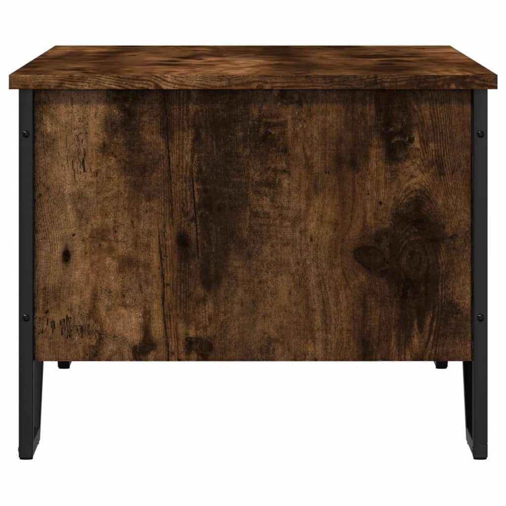 Table basse chêne fumé 100x51x40 cm bois d’ingénierie - Tables basses
