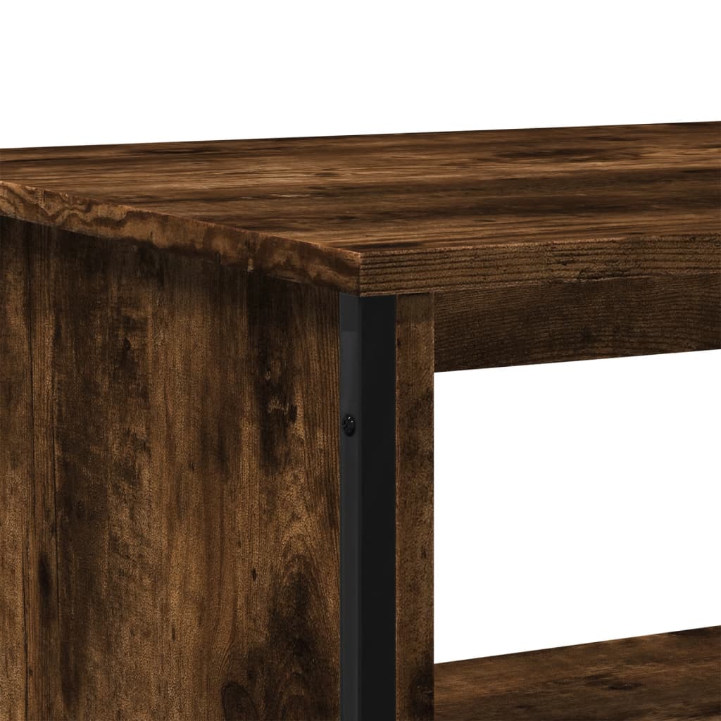 Table basse chêne fumé 100x51x40 cm bois d’ingénierie - Tables basses