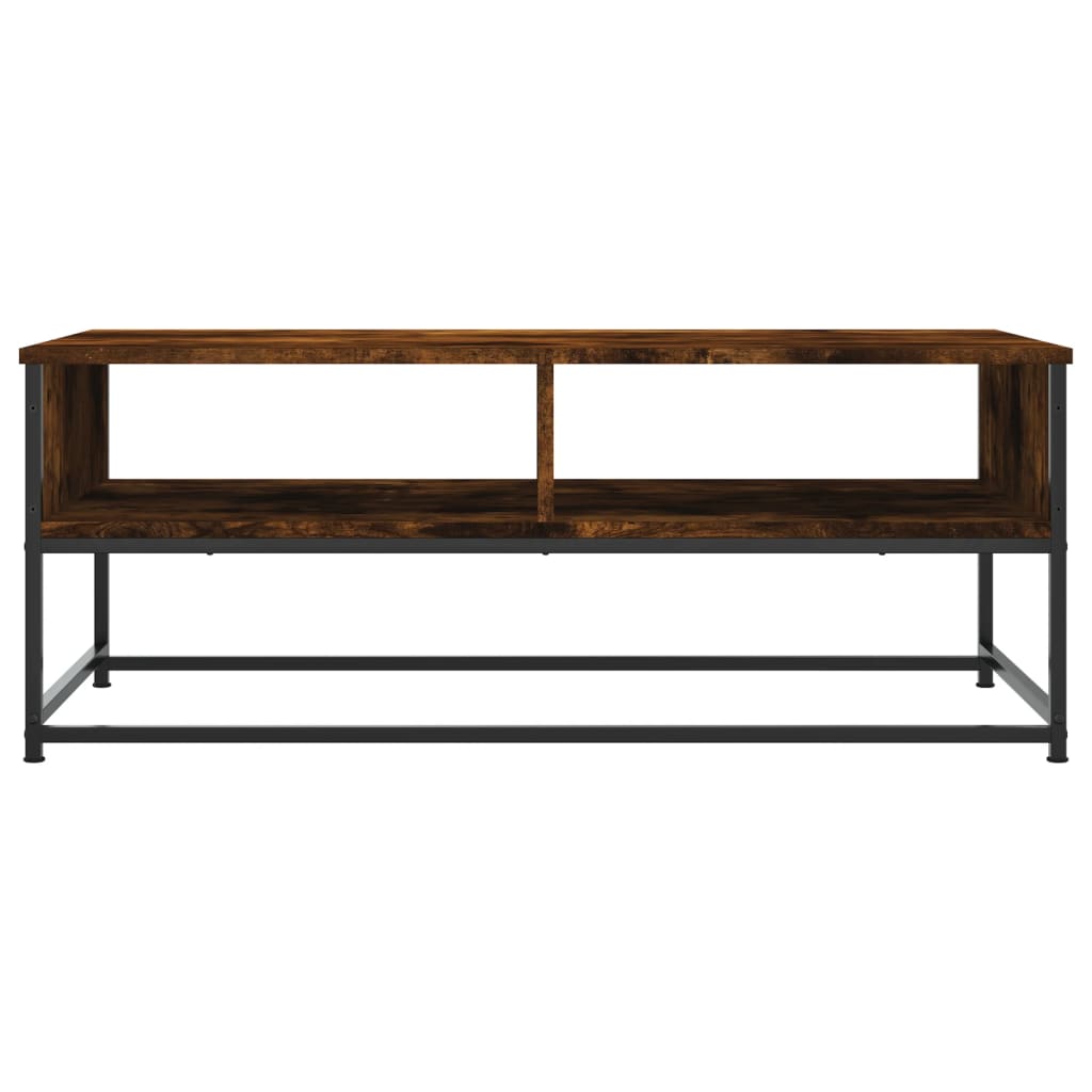 Table basse chêne fumé 100x51x40 cm bois d’ingénierie - Tables basses