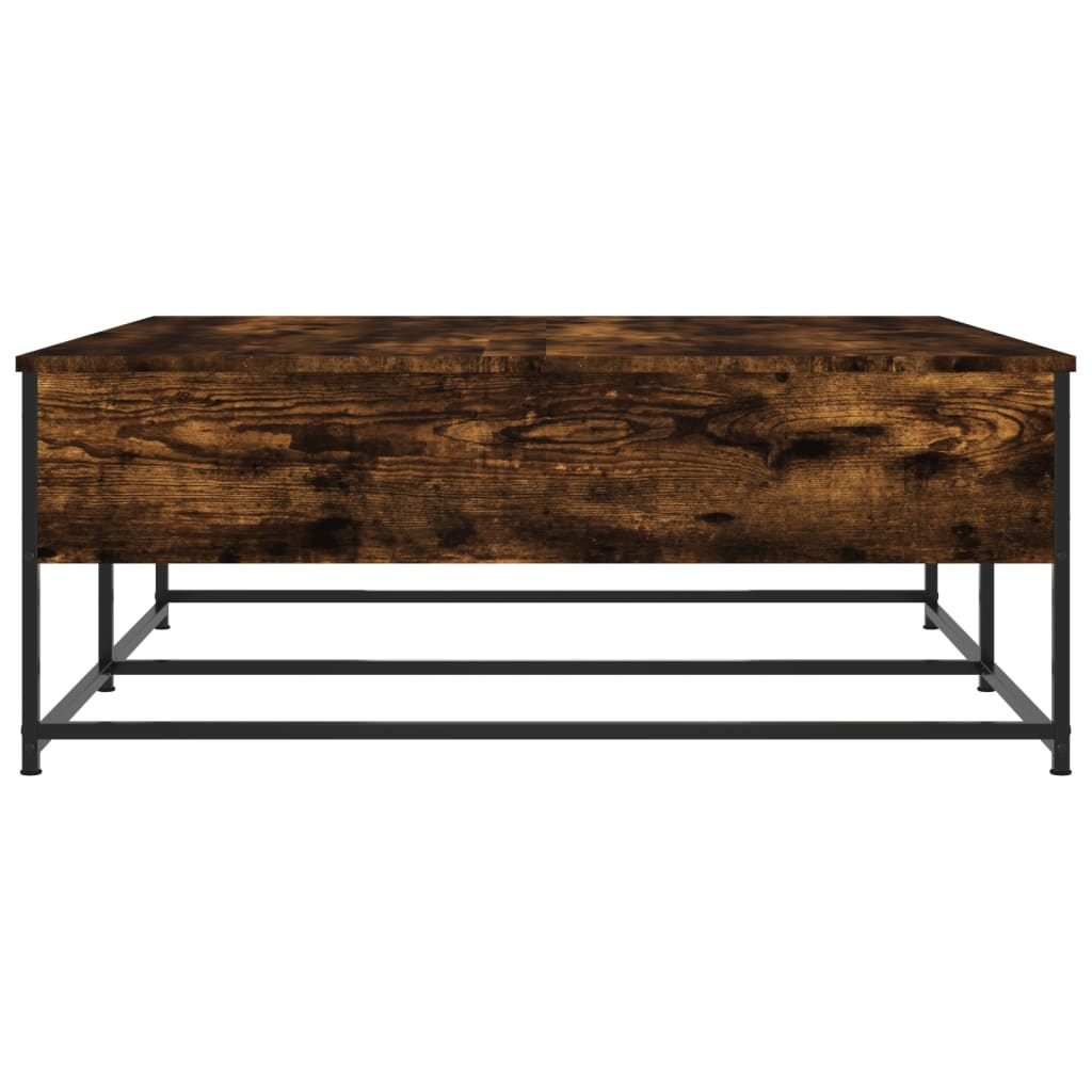 Table basse chêne fumé 100x99x40 cm bois d’ingénierie - Tables basses