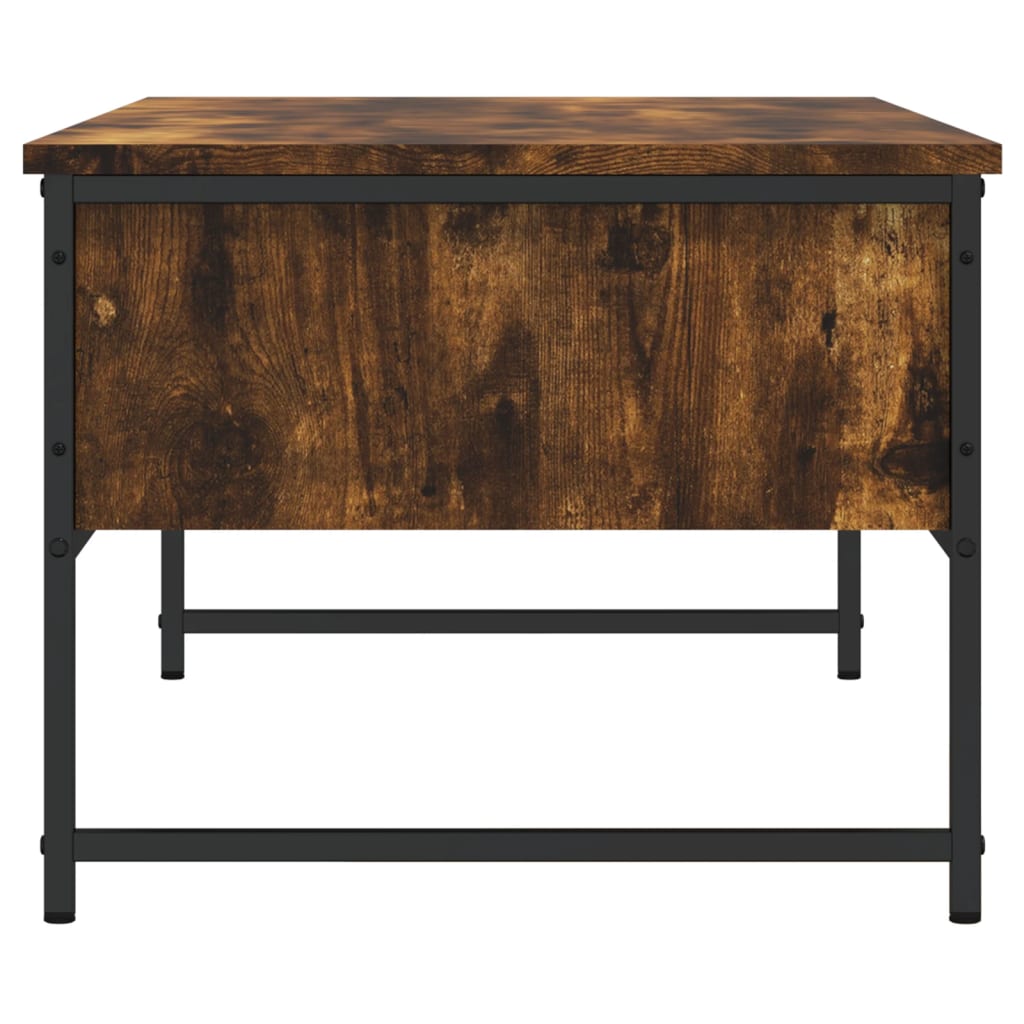 Table basse chêne fumé 101x49x39,5 cm bois d’ingénierie - Tables basses