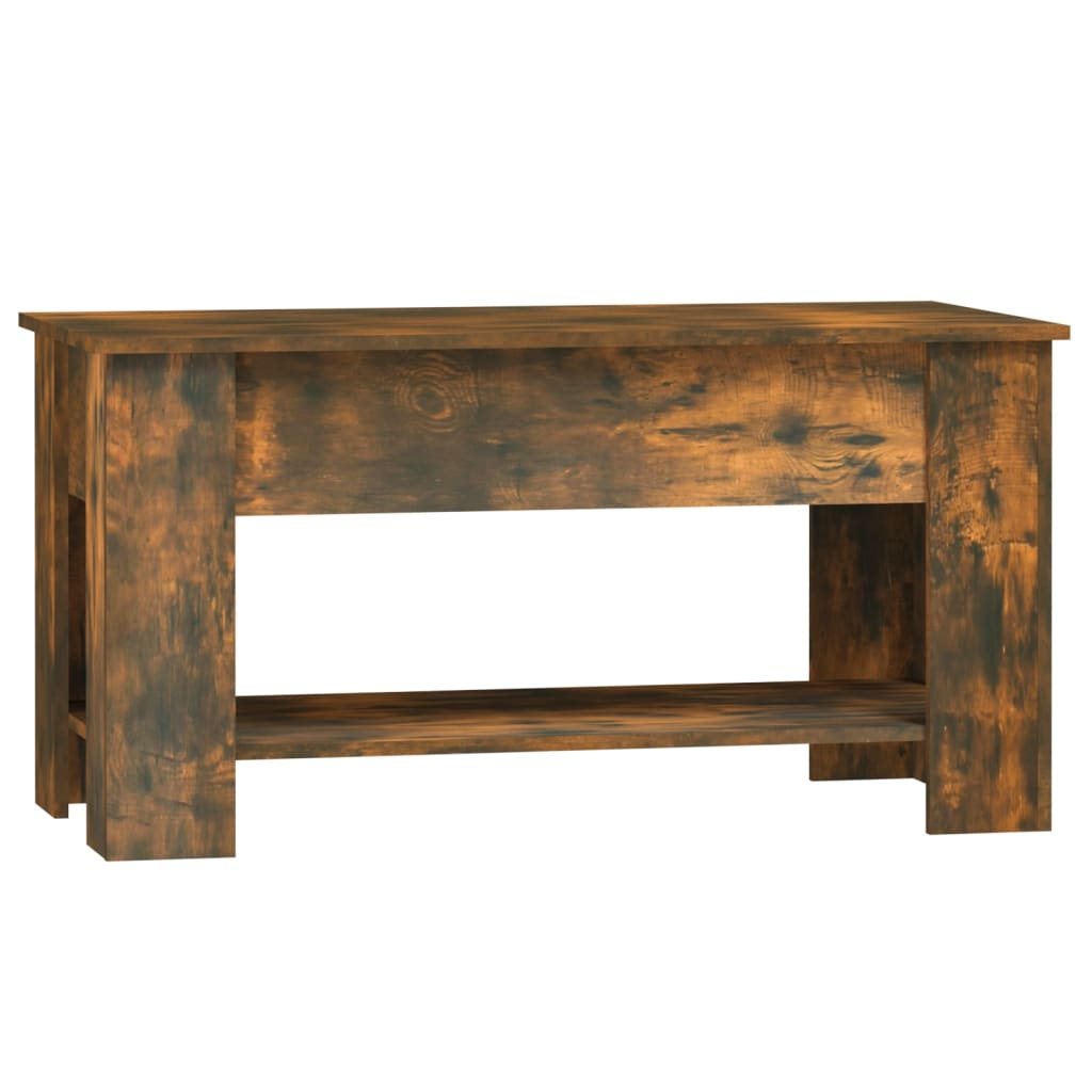 Table basse Chêne fumé 101x49x52 cm Bois d’ingénierie - Tables basses