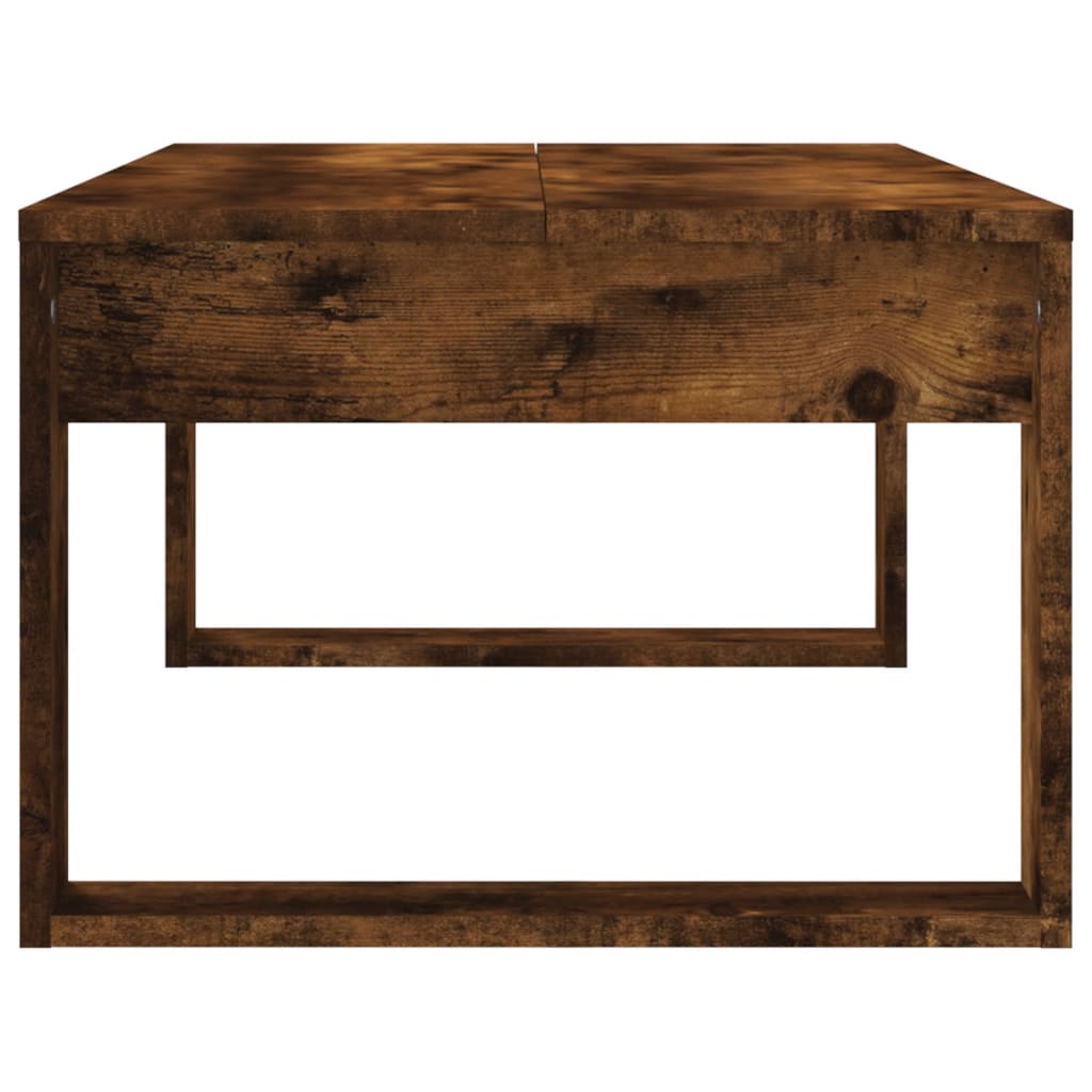 Table basse chêne fumé 102x50x35 cm bois d’ingénierie - Tables basses