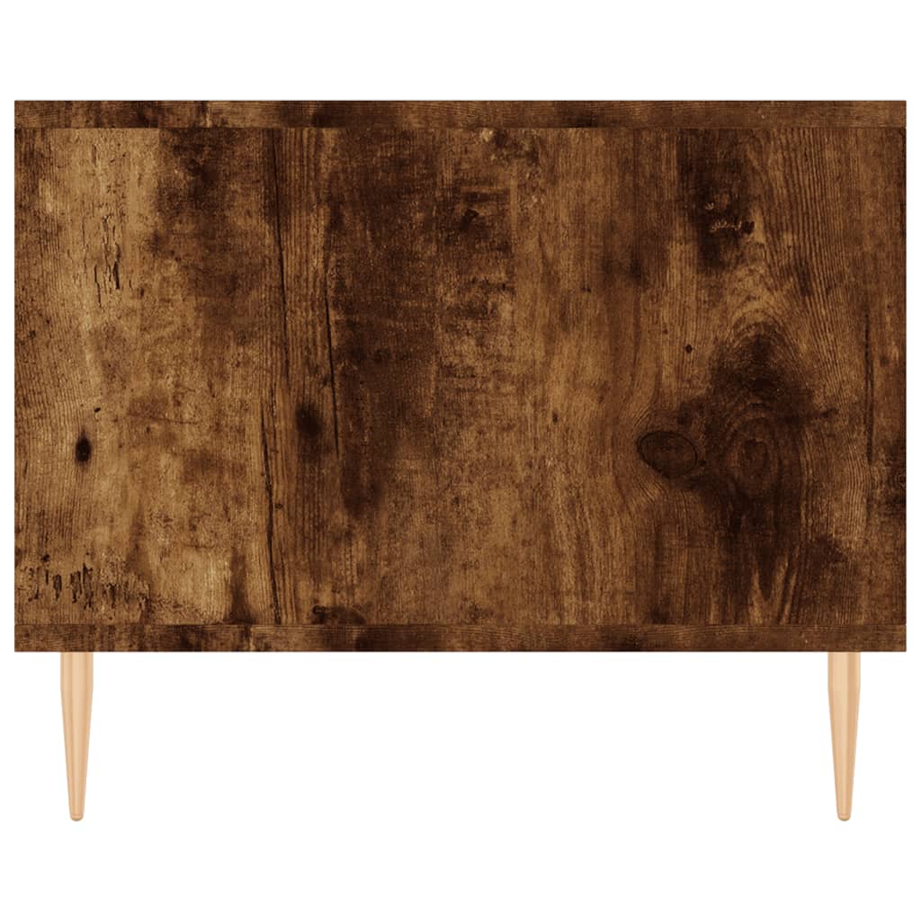 Table basse chêne fumé 102x50x40 cm bois d’ingénierie - Tables basses