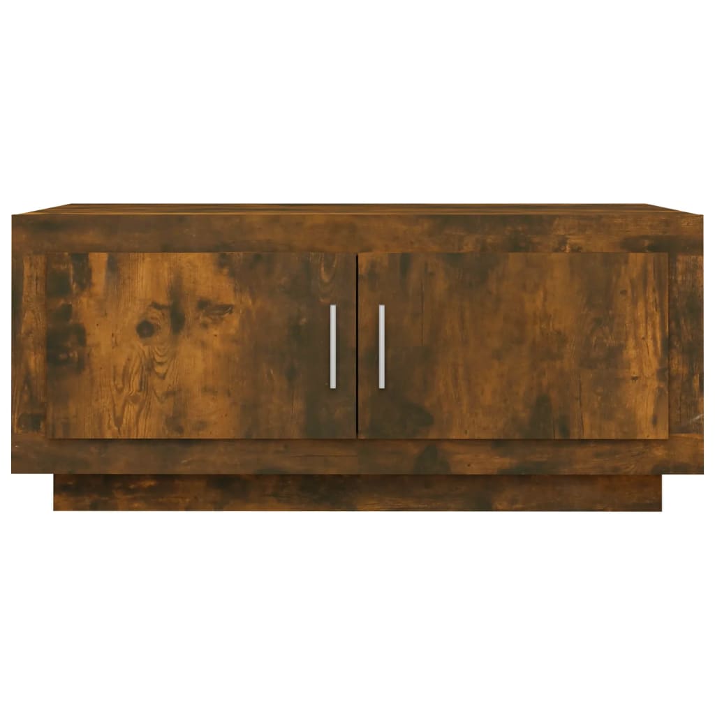 Table basse Chêne fumé 102x50x45 cm Bois d’ingénierie - Tables basses
