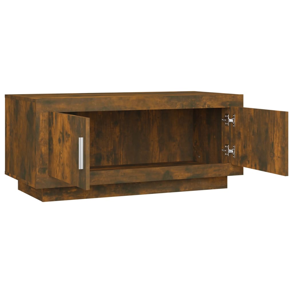 Table basse Chêne fumé 102x50x45 cm Bois d’ingénierie - Tables basses