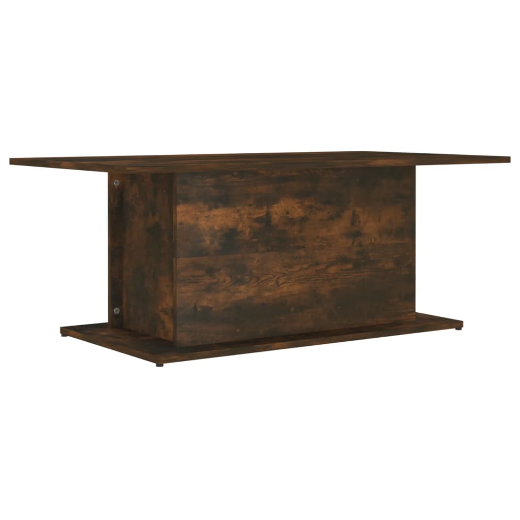 Table basse Chêne fumé 102x55,5x40 cm Bois d’ingénierie - Tables basses