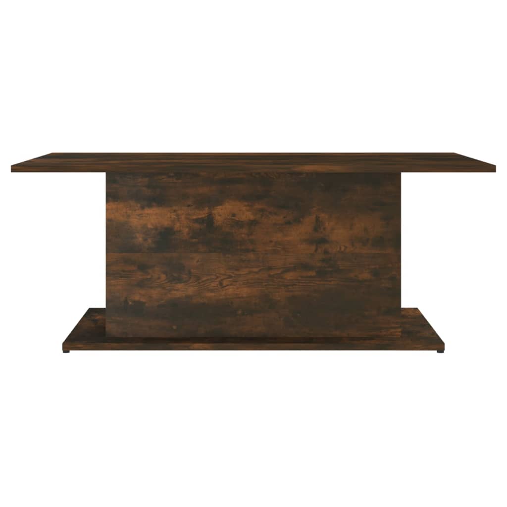 Table basse Chêne fumé 102x55,5x40 cm Bois d’ingénierie - Tables basses