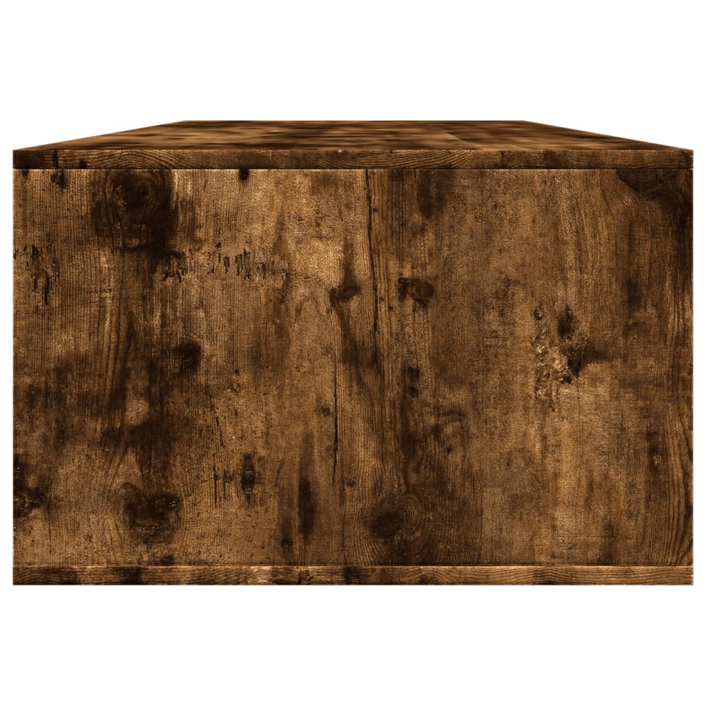 Table basse chêne fumé 102x55x35 cm bois d’ingénierie - Tables basses