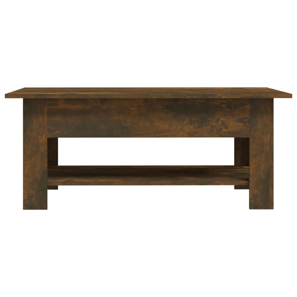 Table basse chêne fumé 102x55x42 cm bois d’ingénierie - Tables basses