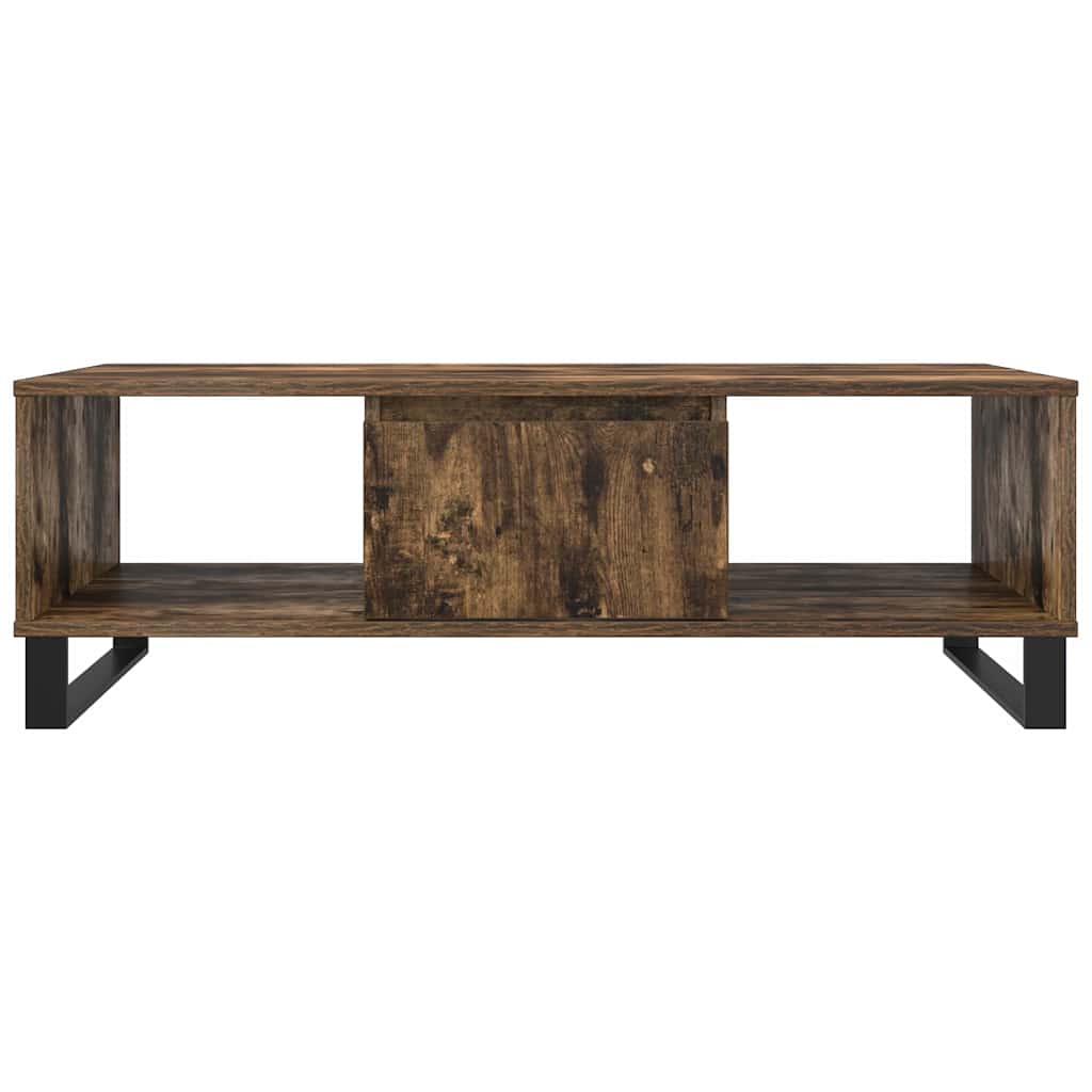 Table basse chêne fumé 104x60x35 cm bois d’ingénierie - Tables basses