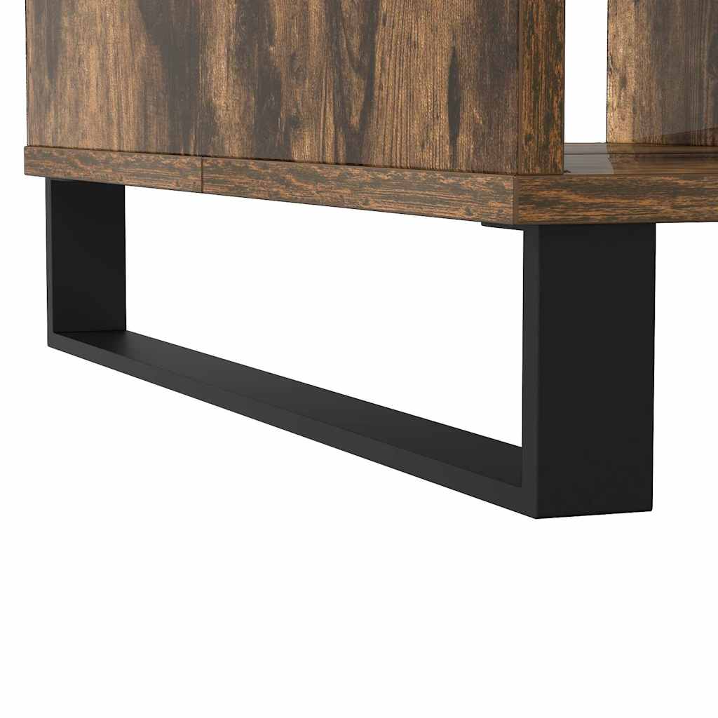 Table basse chêne fumé 104x60x35 cm bois d’ingénierie - Tables basses