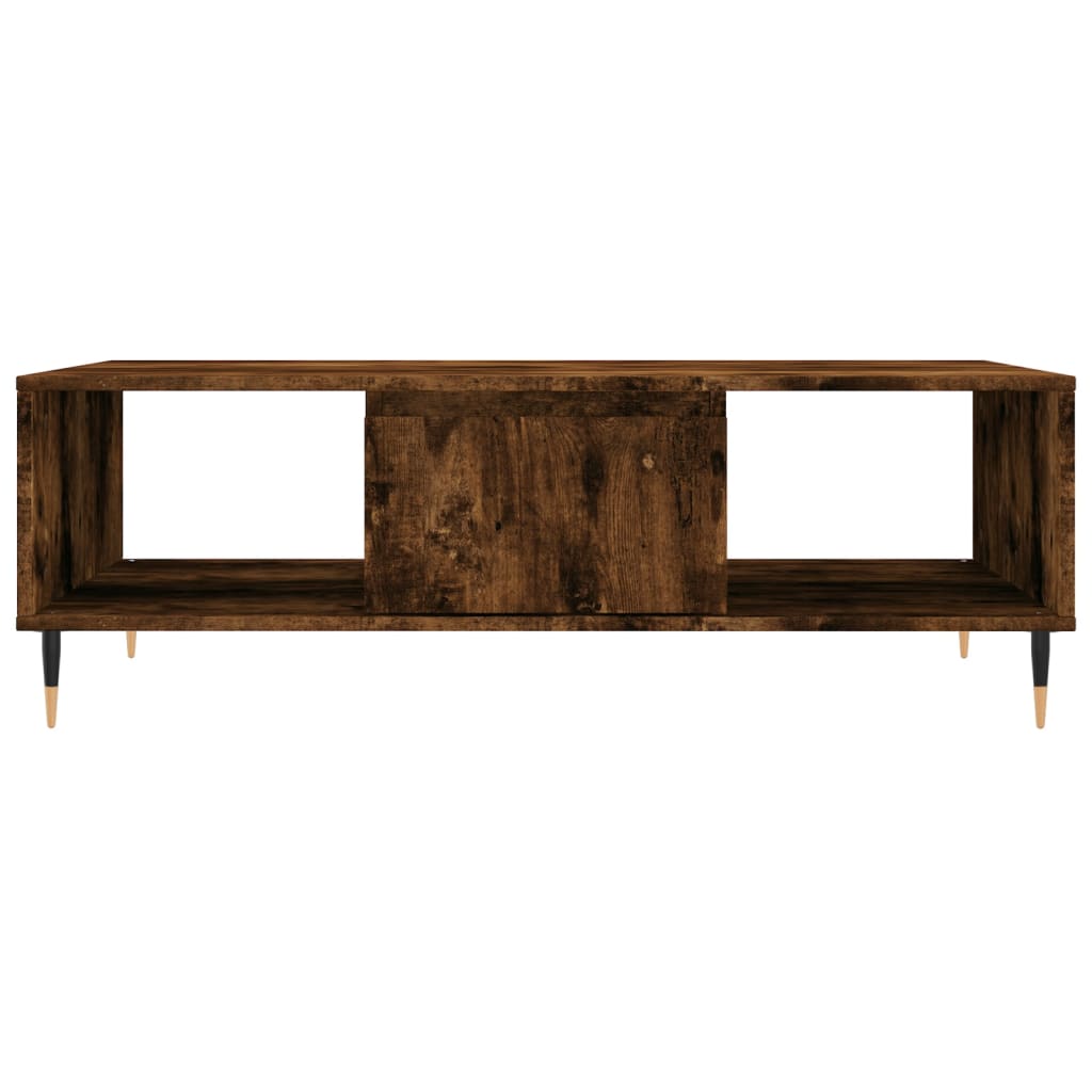 Table basse chêne fumé 104x60x35 cm bois d’ingénierie - Tables basses
