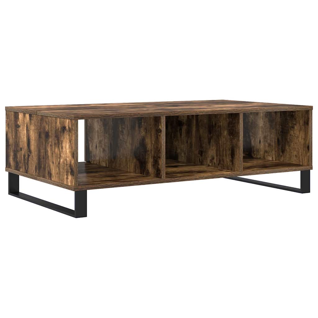 Table basse chêne fumé 104x60x35 cm bois d’ingénierie - Tables basses