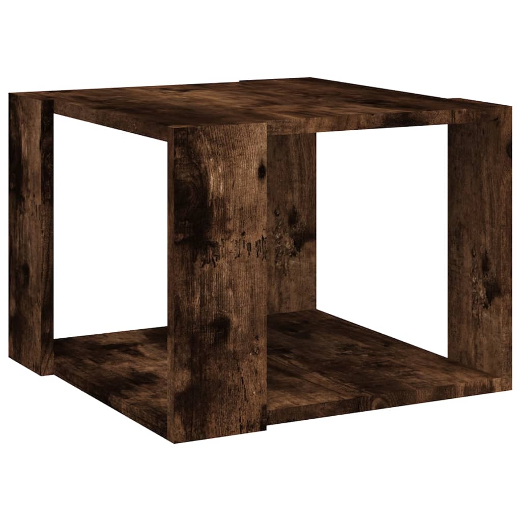 Table basse Chêne fumé 40x40x30 cm Bois d’ingénierie - Tables basses