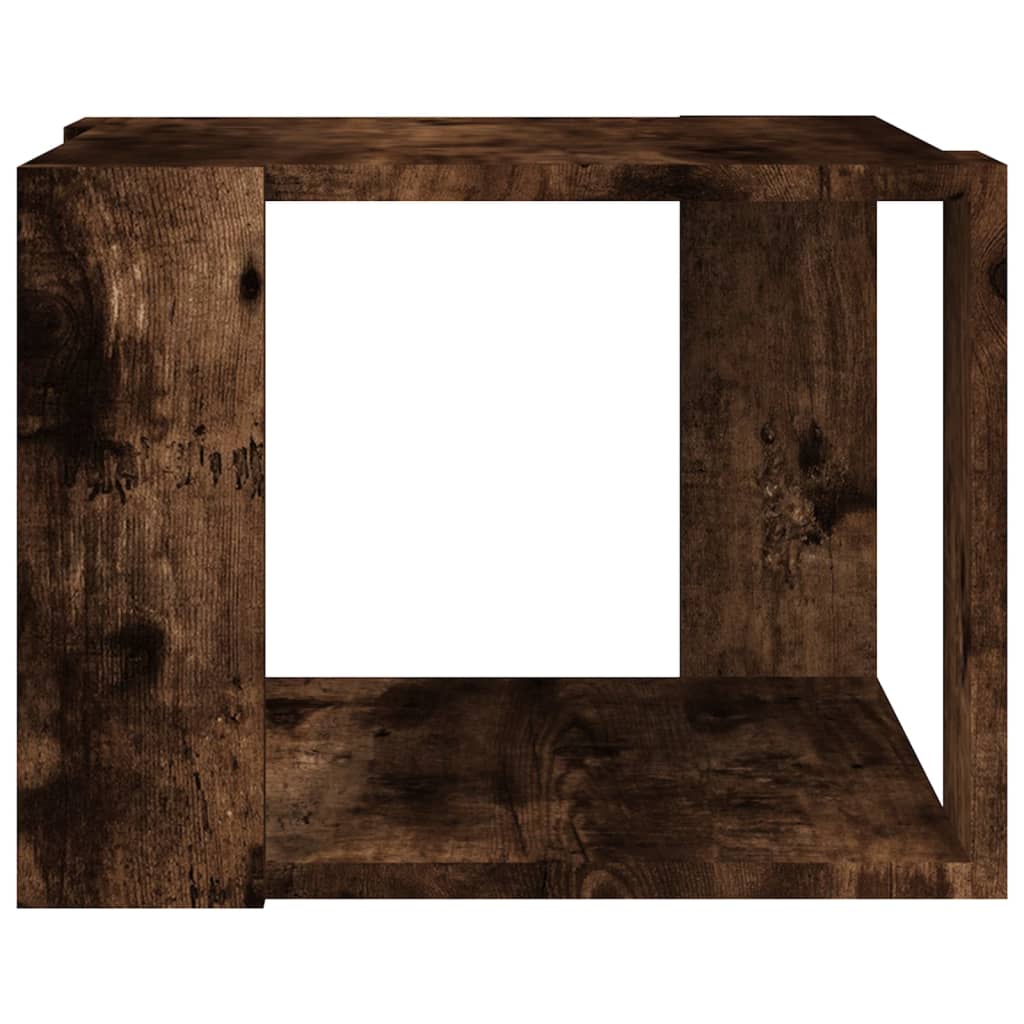 Table basse Chêne fumé 40x40x30 cm Bois d’ingénierie - Tables basses