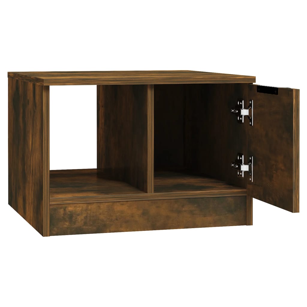 Table basse Chêne fumé 50x50x36 cm Bois d’ingénierie - Tables basses