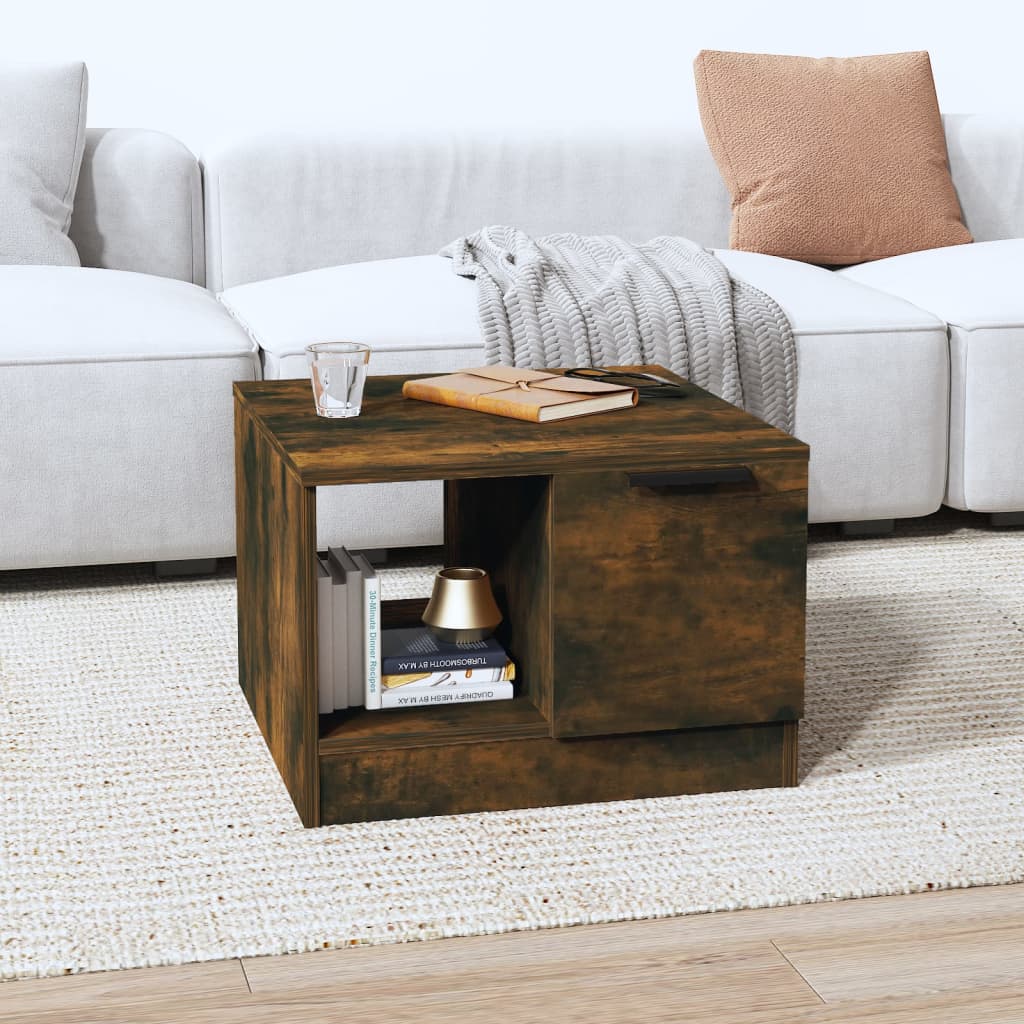 Table basse Chêne fumé 50x50x36 cm Bois d’ingénierie - Tables basses