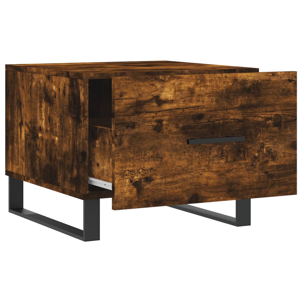 Table basse Chêne fumé 50x50x40 cm Bois d’ingénierie - Tables basses