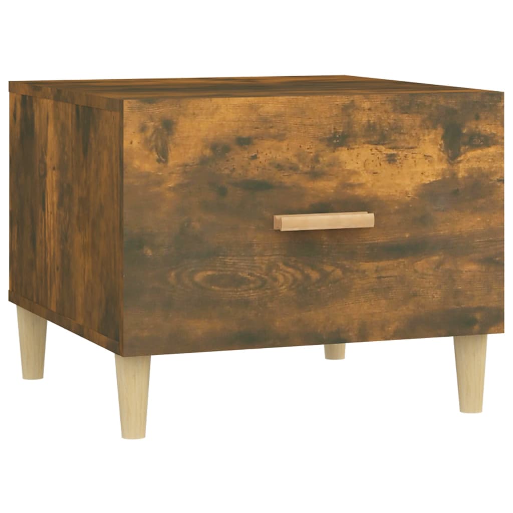 Table basse Chêne fumé 50x50x40 cm Bois d’ingénierie - Tables basses