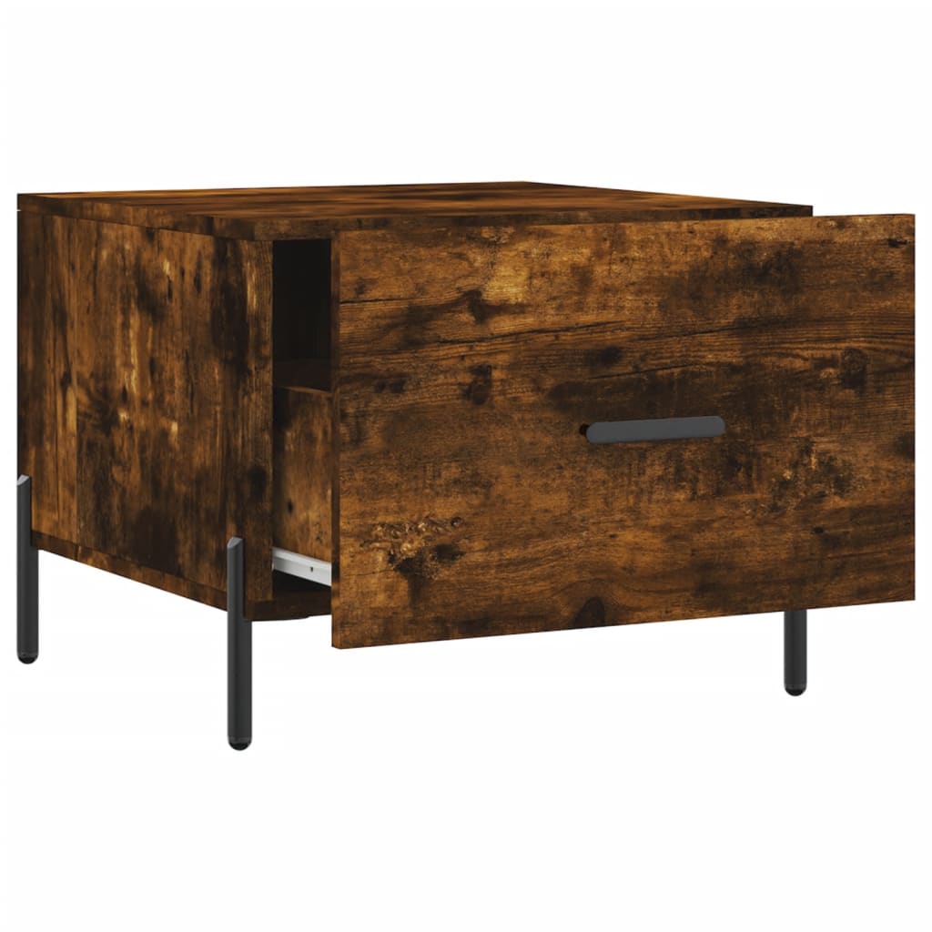 Table basse Chêne fumé 50x50x40 cm Bois d’ingénierie - Tables basses
