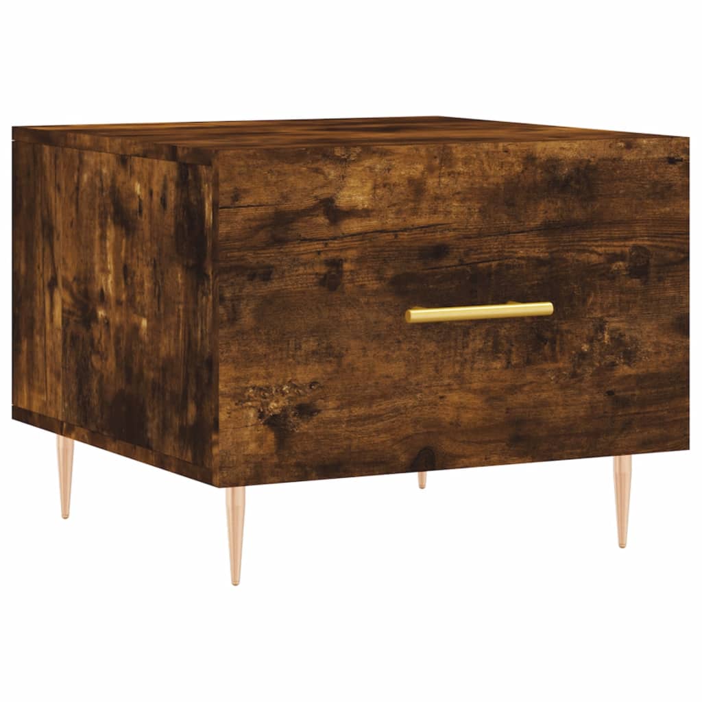 Table basse Chêne fumé 50x50x40 cm Bois d’ingénierie - Tables basses