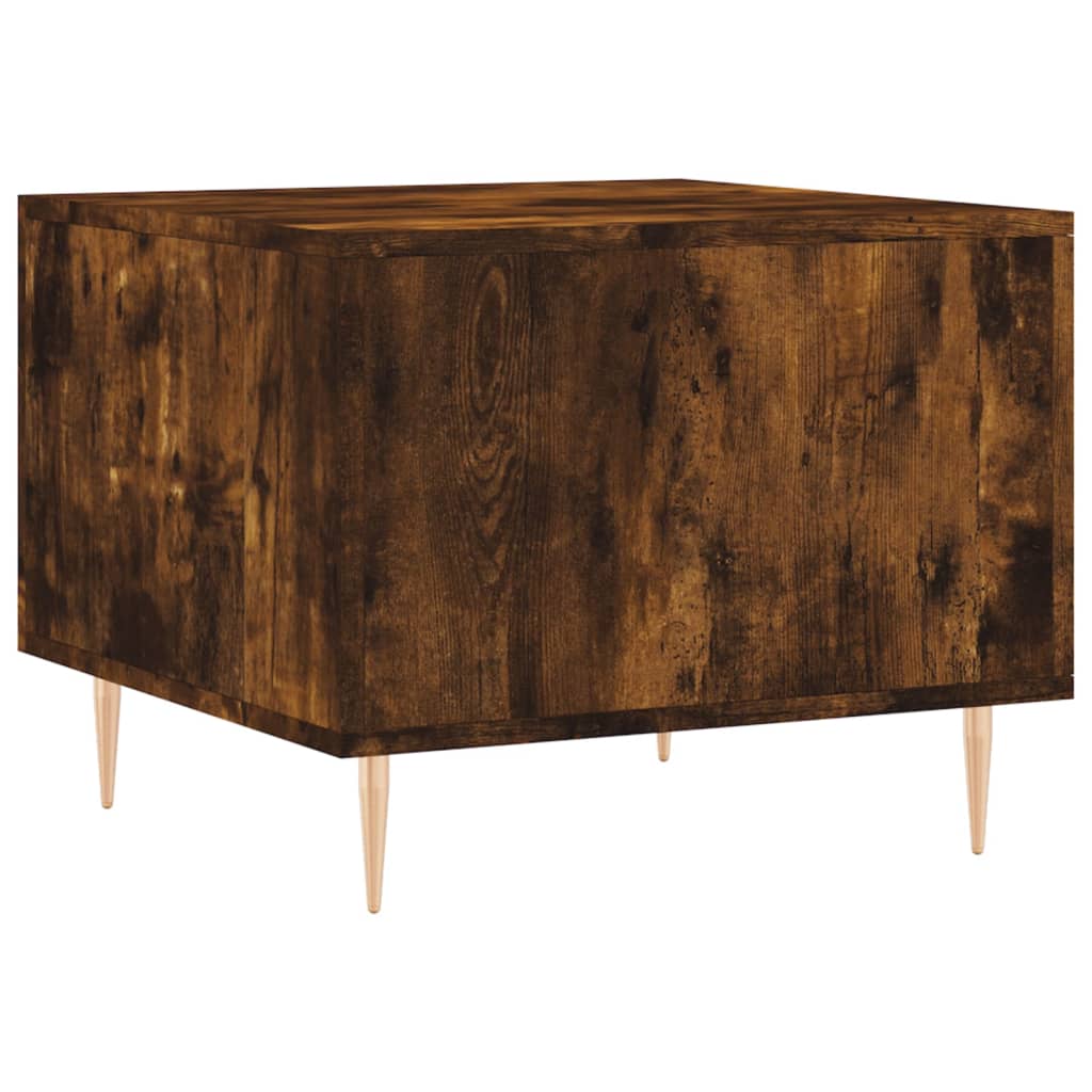 Table basse Chêne fumé 50x50x40 cm Bois d’ingénierie - Tables basses