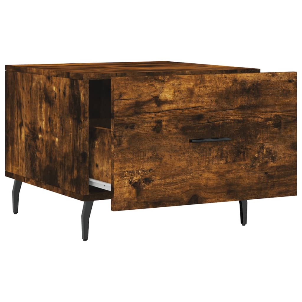Table basse Chêne fumé 50x50x40 cm Bois d’ingénierie - Tables basses