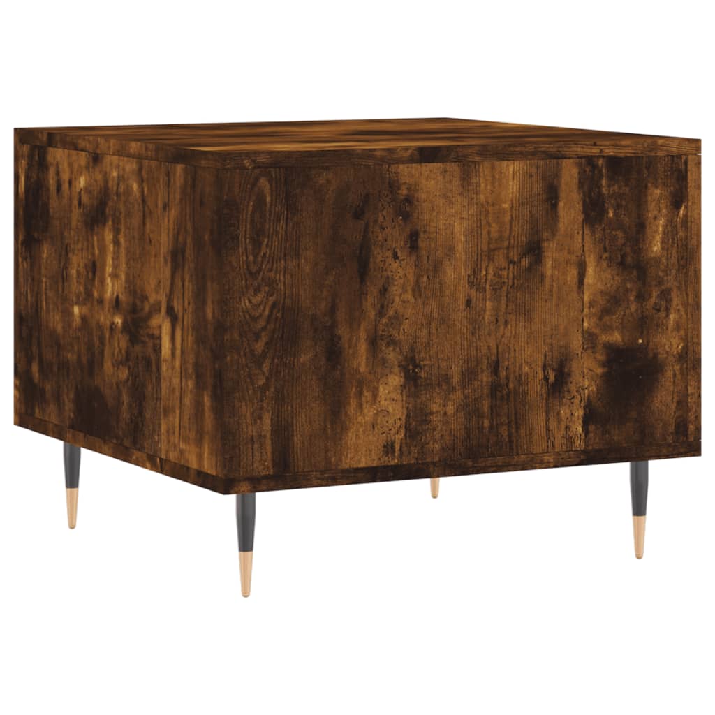 Table basse Chêne fumé 50x50x40 cm Bois d’ingénierie - Tables basses