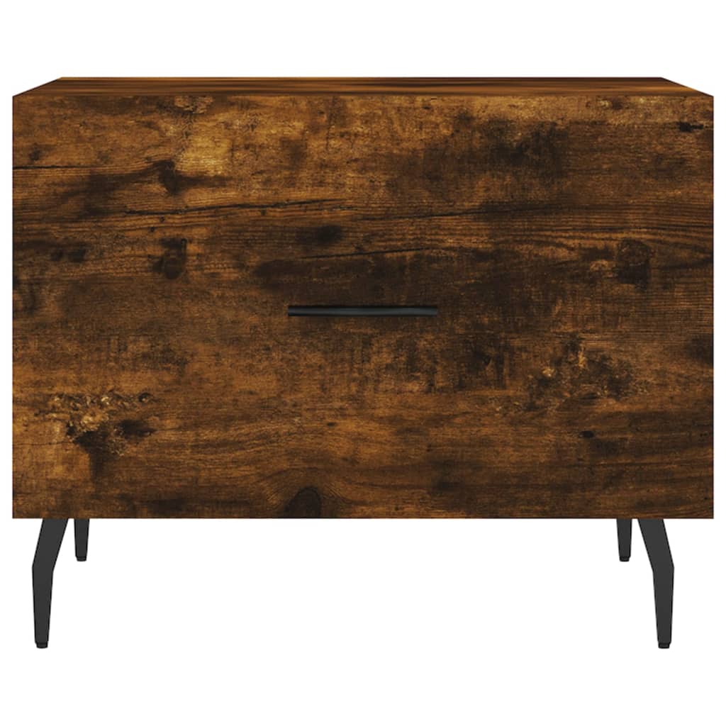 Table basse Chêne fumé 50x50x40 cm Bois d’ingénierie - Tables basses