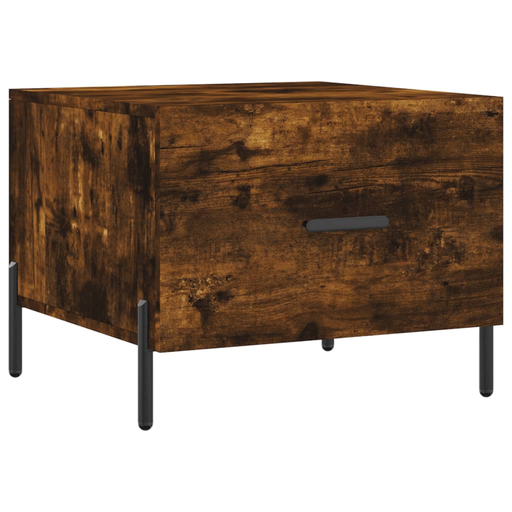 Table basse Chêne fumé 50x50x40 cm Bois d’ingénierie - Tables basses