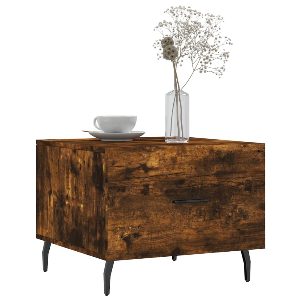 Table basse Chêne fumé 50x50x40 cm Bois d’ingénierie - Tables basses