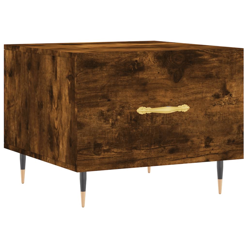 Table basse Chêne fumé 50x50x40 cm Bois d’ingénierie - Tables basses