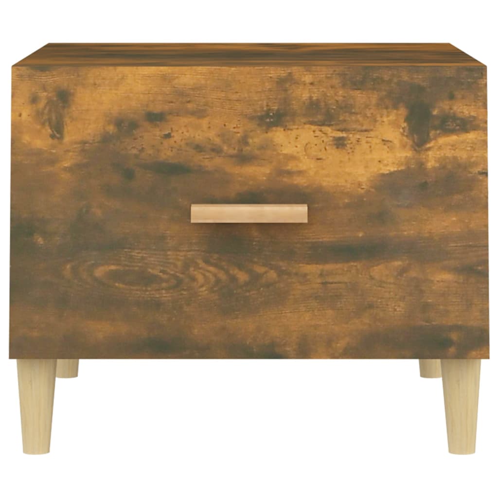 Table basse Chêne fumé 50x50x40 cm Bois d’ingénierie - Tables basses