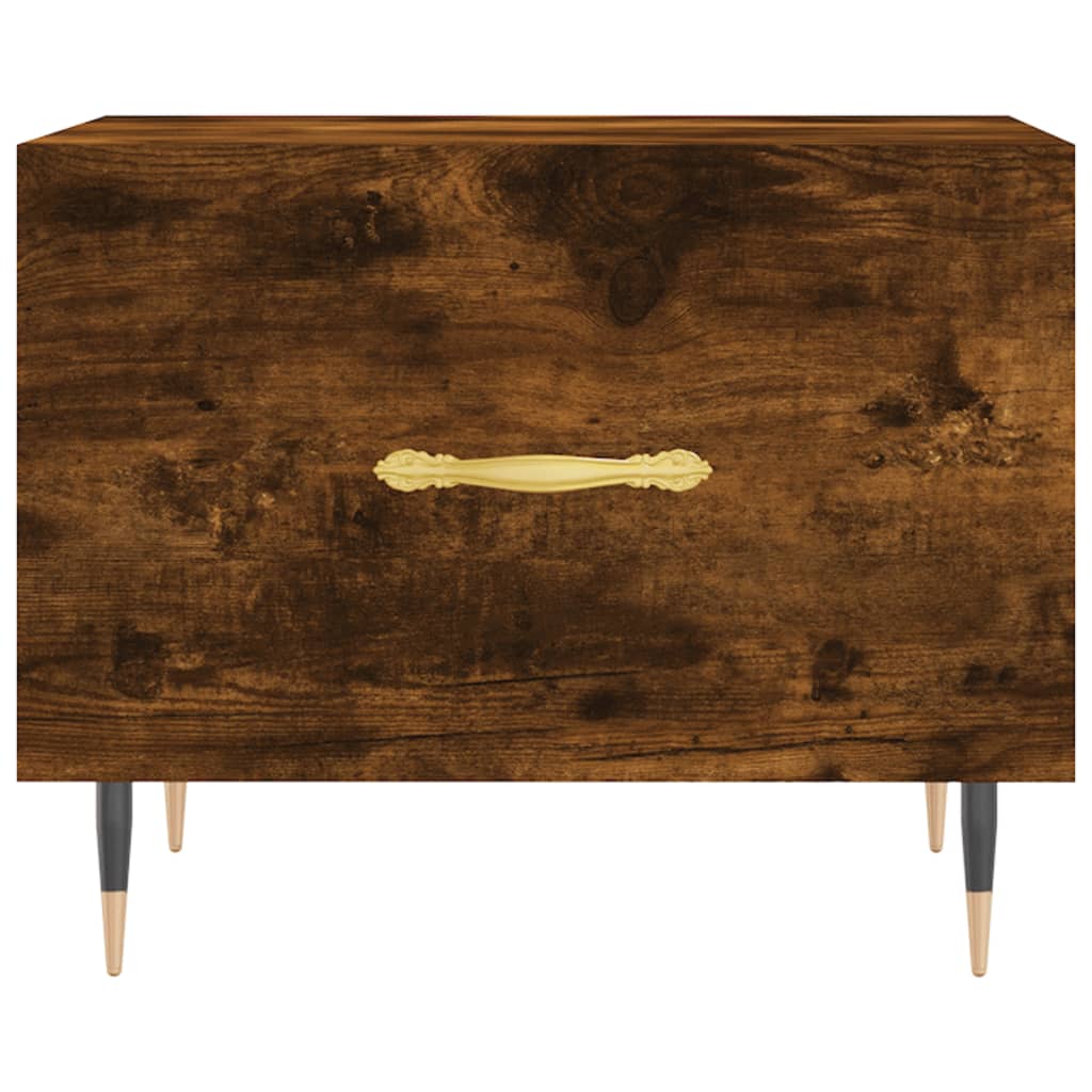 Table basse Chêne fumé 50x50x40 cm Bois d’ingénierie - Tables basses
