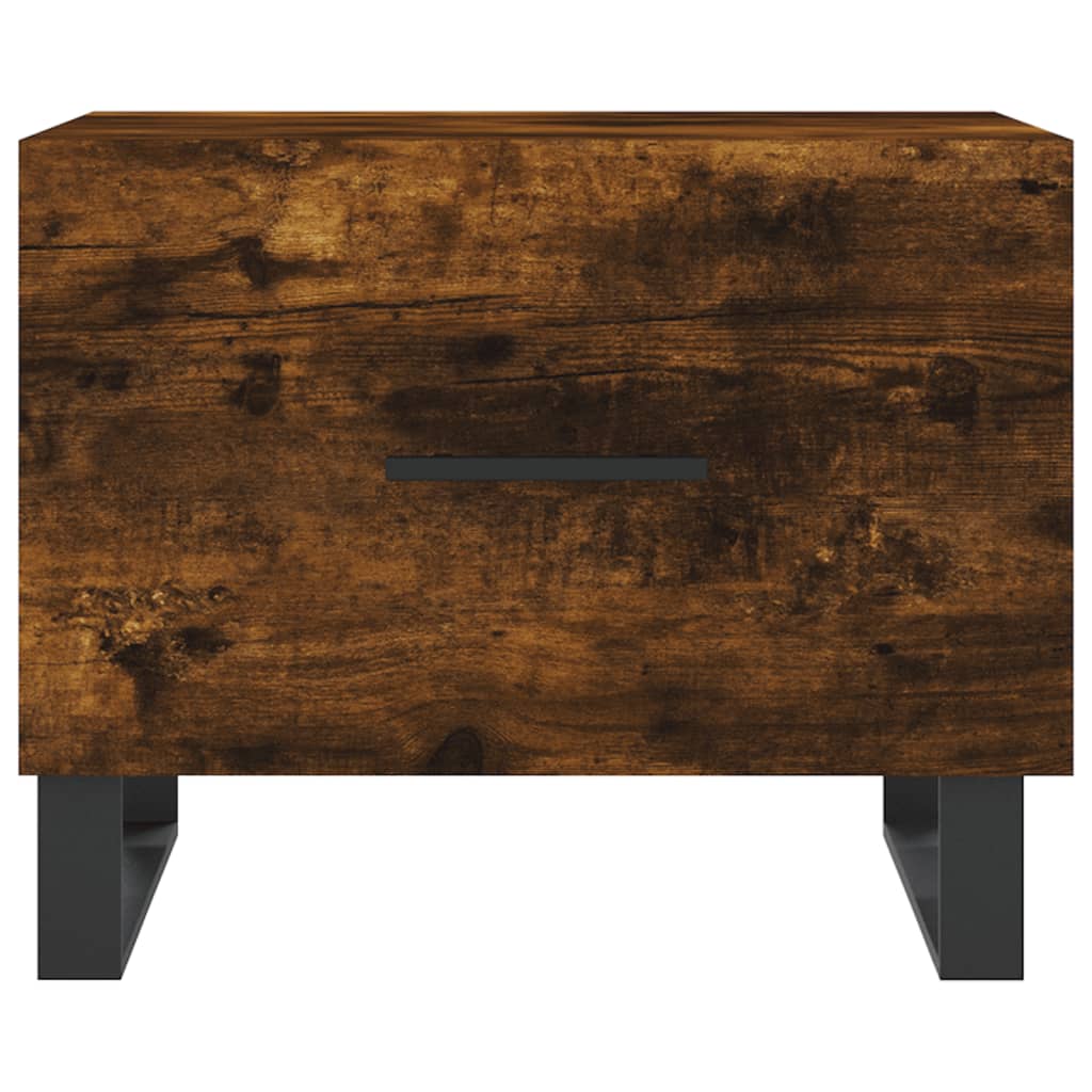 Table basse Chêne fumé 50x50x40 cm Bois d’ingénierie - Tables basses