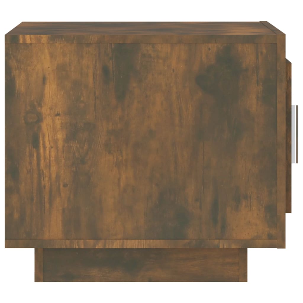 Table basse chêne fumé 51x50x45 cm bois d’ingénierie - Tables basses